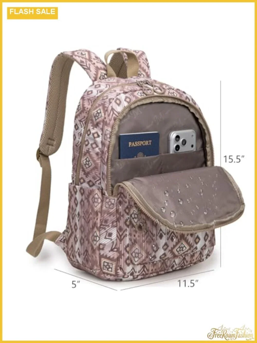 Western Aztec Backpack Purse for Women Waterproof Nylon Travel Daypack